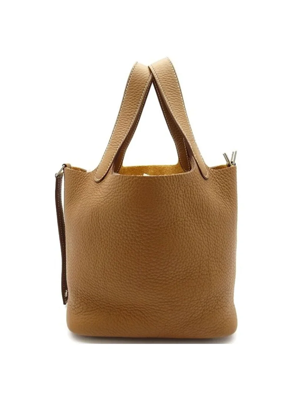 Hermes Picotin Lock PM Taurillon Clemence Handbag Gold